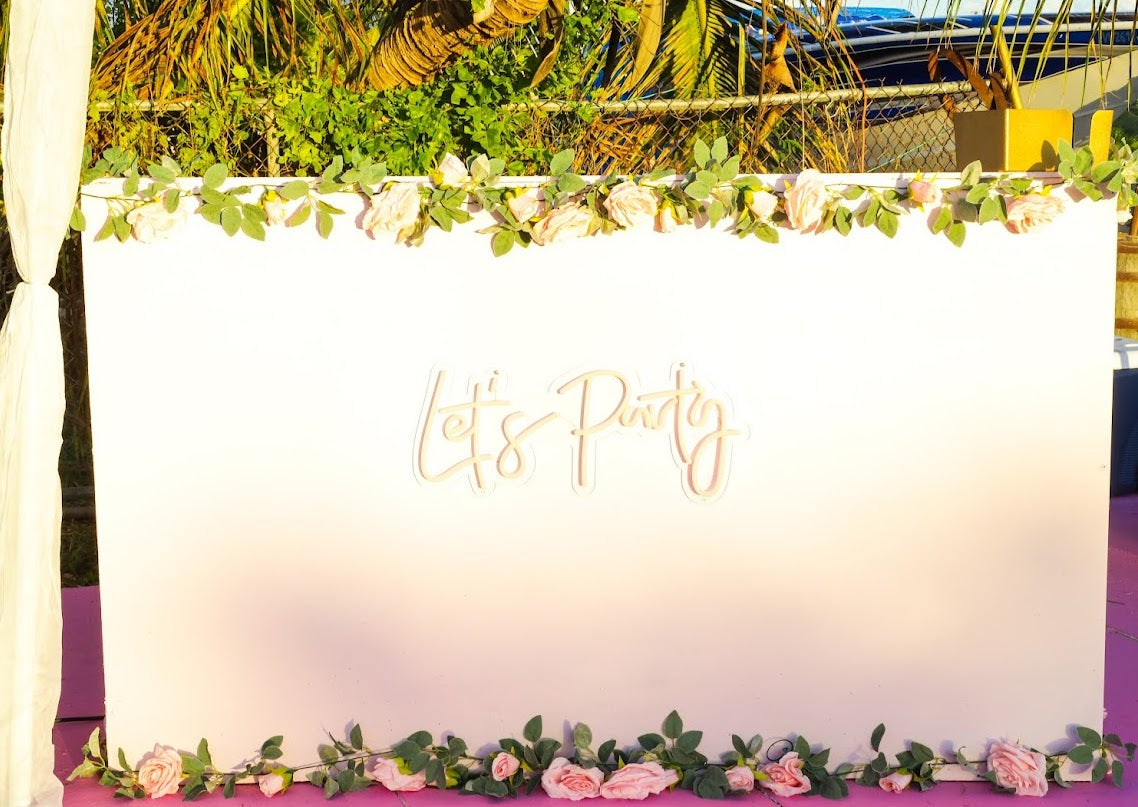 Faux Silk Rose Flower Garland