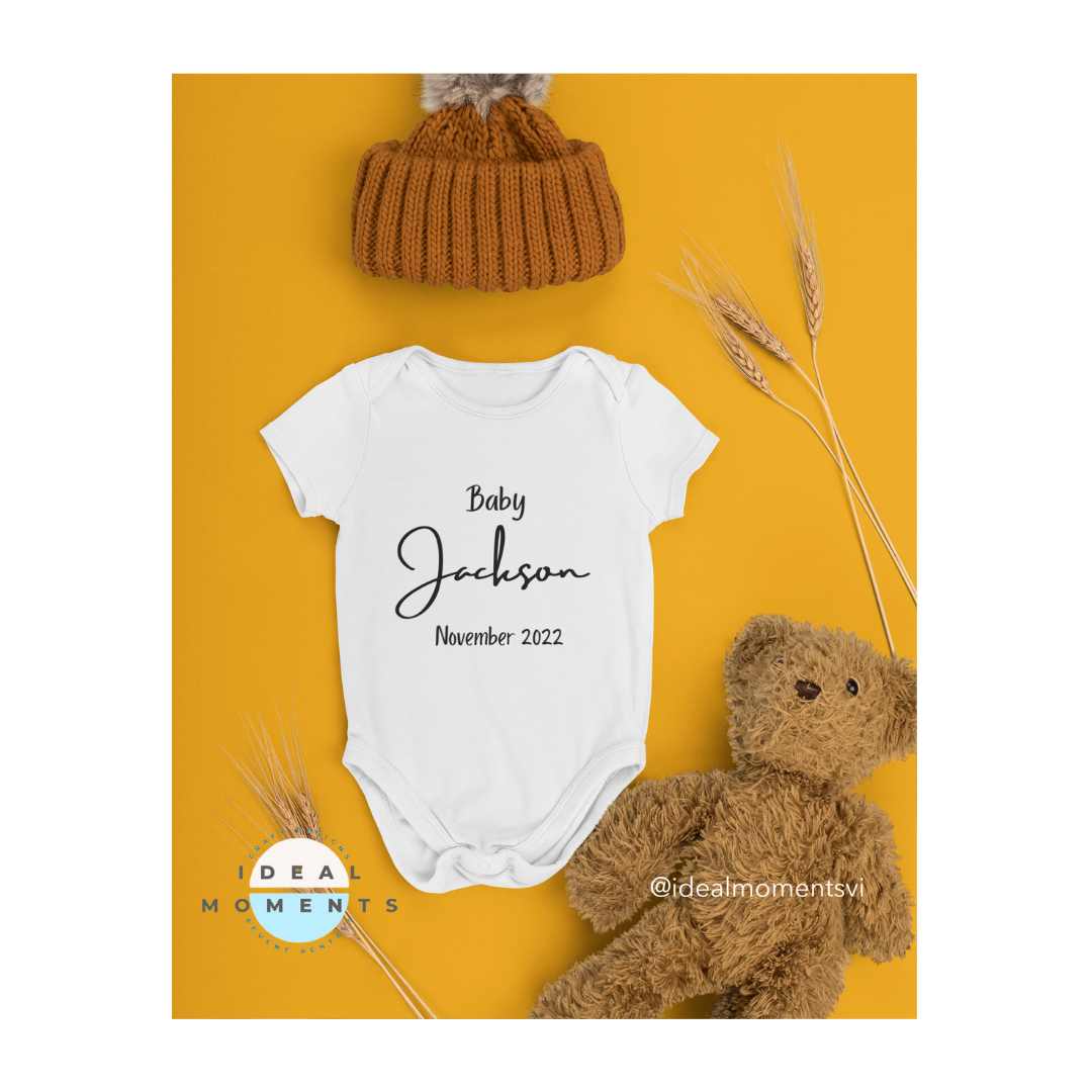 Pregnancy Announcement Onesie - Custom Baby Clothes - Baby Coming Soon Custom Onesie - Personalized Baby Clothes - Cute Baby Onesie 0-3 Months