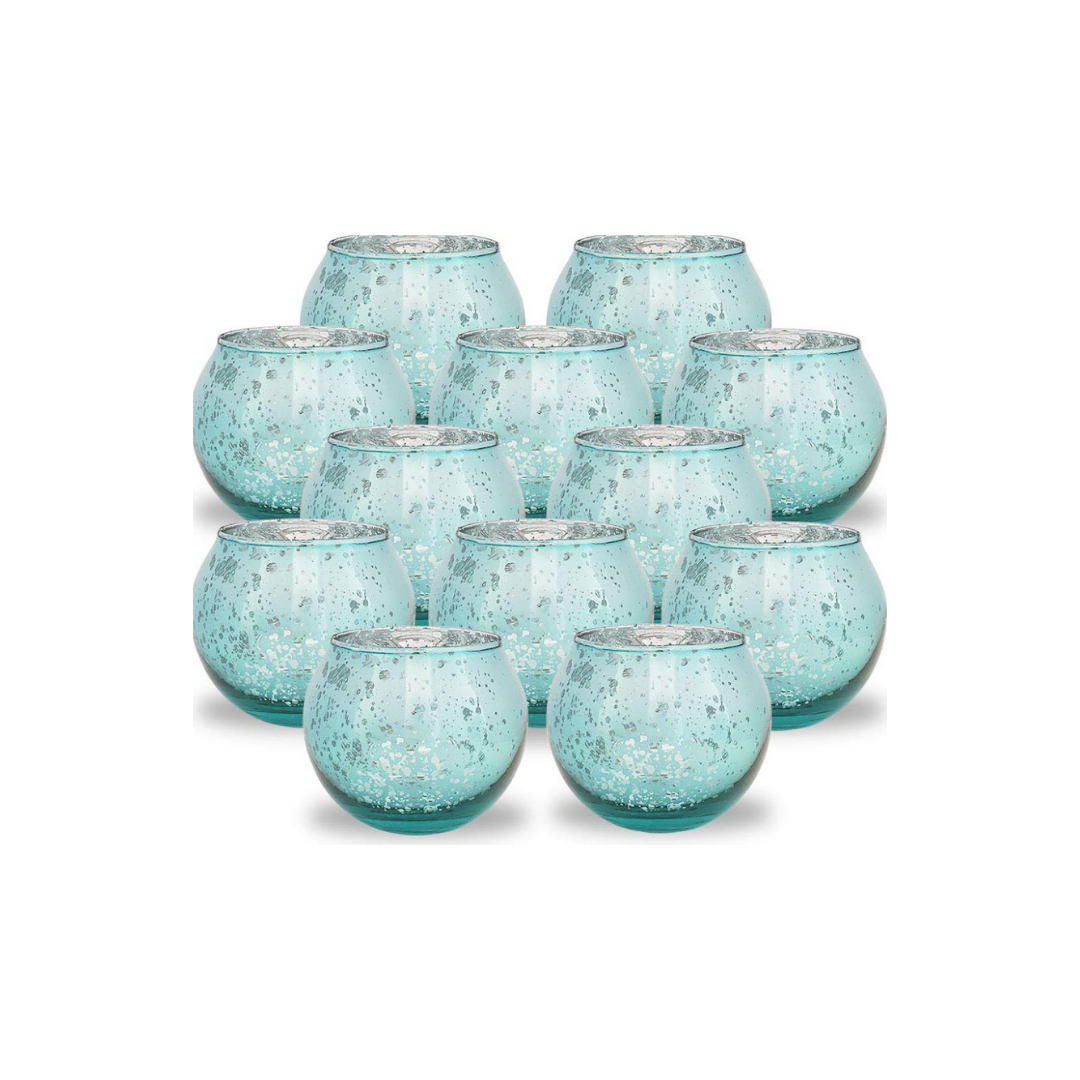 Teal Votives (Round)