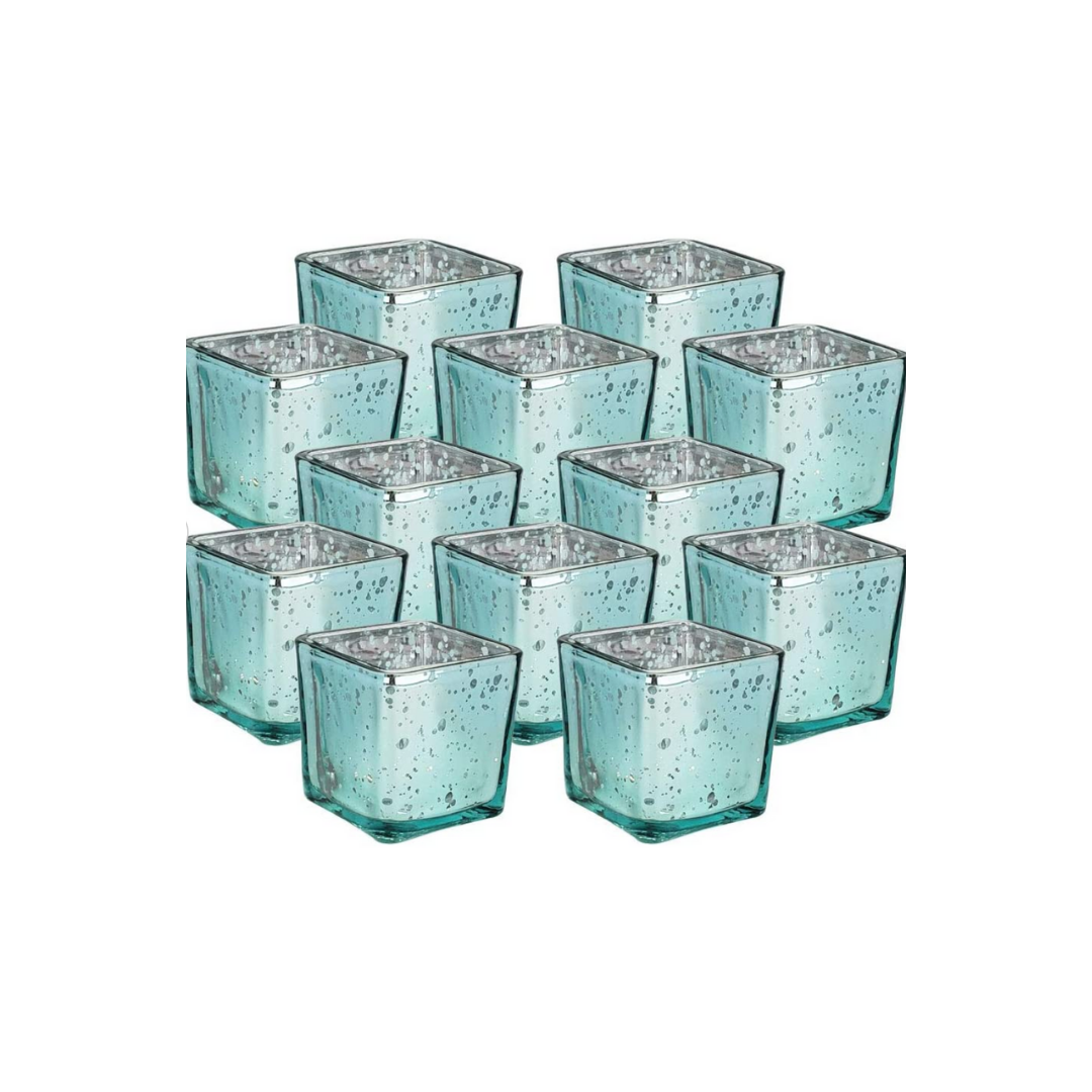 Teal Votives (Square)