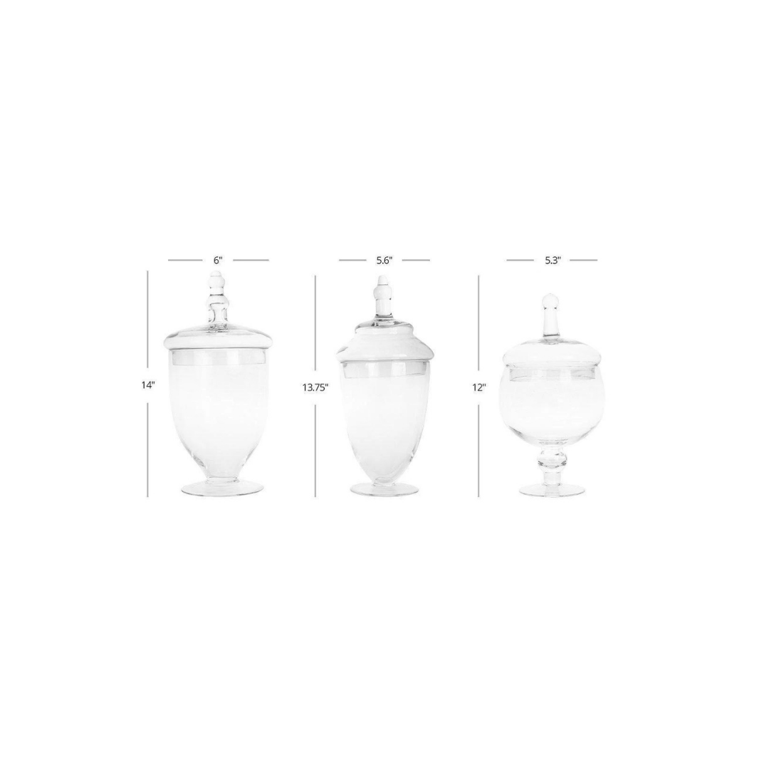 Glass Apothecary Candy Buffet Set
