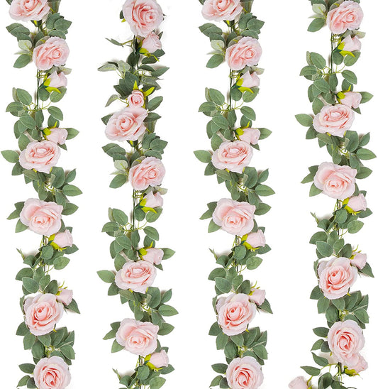 Faux Silk Rose Flower Garland