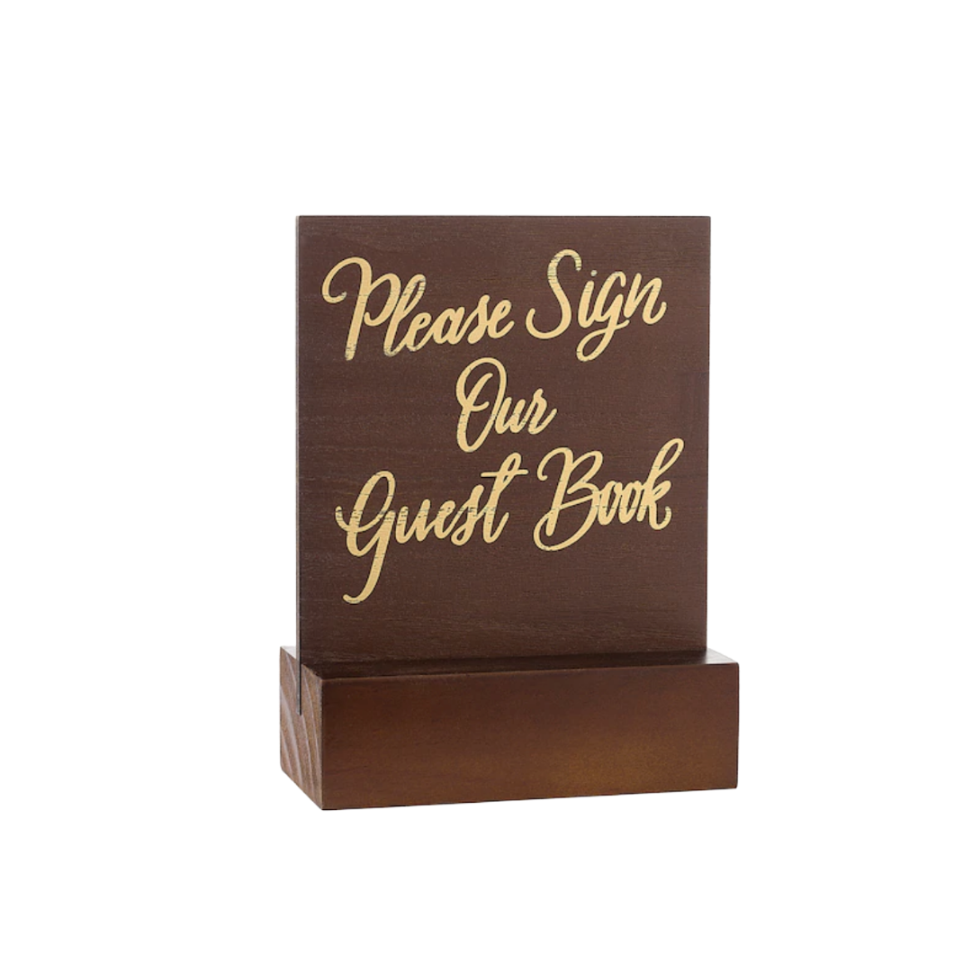 Please Sign Our Guest Book Stand