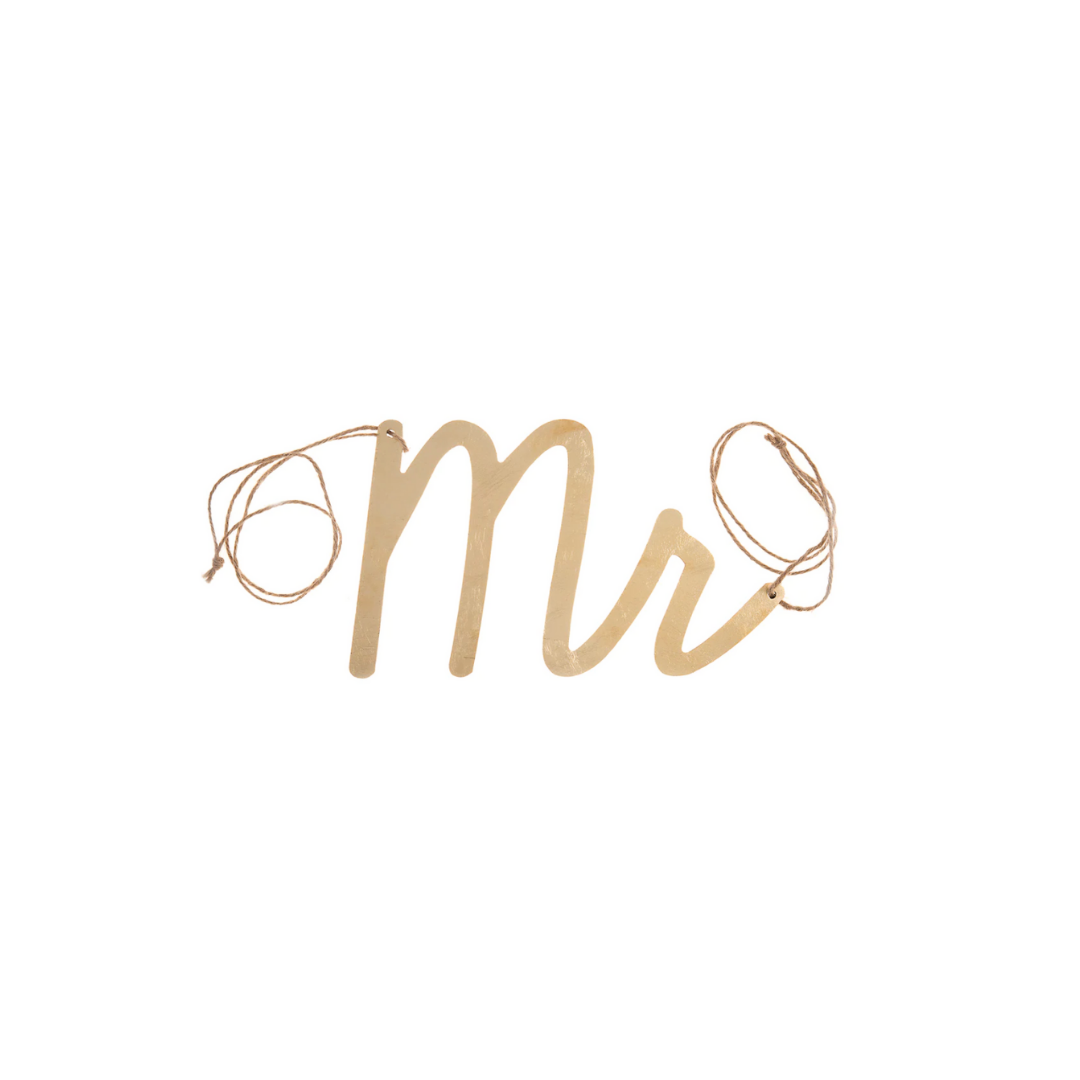 Mr. and Mrs. Chair Sign