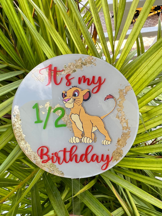 Custom Acrylic Circle Toppers